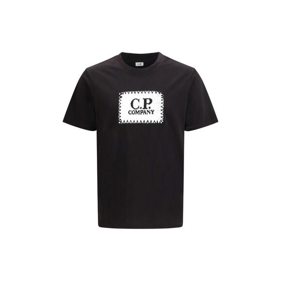 C.P. Company Men Jersey 30/1 Short Sleeve Logo Label T-Shirt